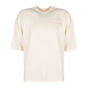 Fila Avslappnad Rund Hals Logo T-Shirt Beige, Herr