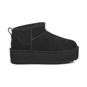 UGG Klassiska Ultra Mini Platformsstövlar Black, Dam