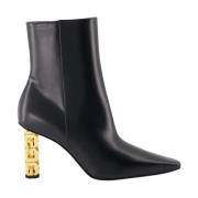 Givenchy G-Cube Läder Ankelboots Black, Dam