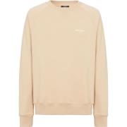 Balmain Ljus Beige Logo Sweatshirt Beige, Herr