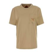 MCM Beige Bomull T-shirt Beige, Dam