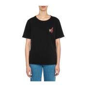 Liu Jo Klassisk T-Shirt Black, Dam