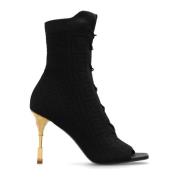 Balmain Myntklackade ankelboots Black, Dam