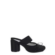 MM6 Maison Margiela Polyester Logomules med klack Black, Dam