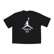 Jordan Svart Essential Boxy Tee Black, Dam