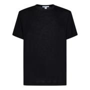 James Perse Svart Crewneck T-Shirt Black, Herr