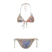 Zimmermann Elegant Ring Tie Bikini Multicolor, Dam