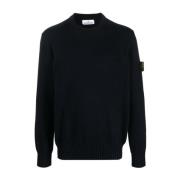 Stone Island Blå Sweatshirts för Män Aw23 Blue, Herr