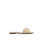 Dolce & Gabbana Sandaler med logotyp Beige, Dam