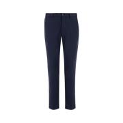 Berwich Slim-fit Trousers Blue, Herr