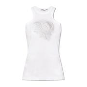 Stella McCartney Top with openwork pattern White, Dam