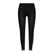 Hanro Lace-trimmed leggings Black, Dam