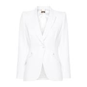 Elisabetta Franchi Americana Stilfull Klänning White, Dam