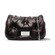 Maison Margiela Glam Slam Flap Medium Svarta Väskor Black, Dam