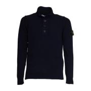 Stone Island Blå Stickat för Män Aw23 Blue, Herr