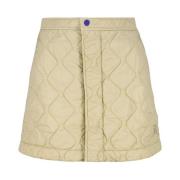 Burberry Kort quiltad kjol Beige, Dam