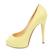 Christian Louboutin Pre-owned Pre-owned Laeder klackskor Yellow, Dam