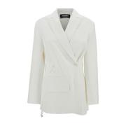 Jacquemus Vita Jackor - LA Veste Tibau White, Dam