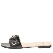 Fendi Vintage Pre-owned Laeder sandaler Black, Dam