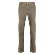 Jacob Cohën Slim Fit Chinos - Stone Gray, Herr