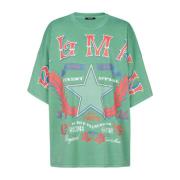 Balmain Västlig T-shirt Green, Herr