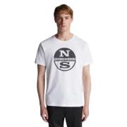 North Sails Organisk T-shirt med rund hals och korta ärmar White, Herr