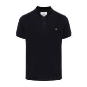 Vivienne Westwood Blårandig Polo Tröja Blue, Herr