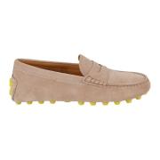 Tod's Gommino Macro 52K Moccasin Platt Sko Pink, Dam