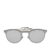 Dior Vintage Pre-owned Metall solglasgon Gray, Dam