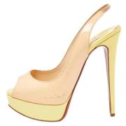 Christian Louboutin Pre-owned Pre-owned Laeder klackskor Beige, Dam