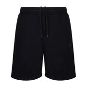 Golden Goose Svarta Bermuda Shorts med Breda Ben Black, Herr