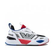 Emporio Armani EA7 Triple White Red Blue Sneaker White, Herr