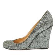 Christian Louboutin Pre-owned Pre-owned Tyg klackskor Gray, Dam