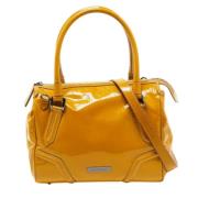 Burberry Vintage Pre-owned Laeder totevskor Yellow, Dam