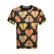 Versace Jeans Couture Heart Couture Svart T-shirt Multicolor, Herr