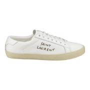 Saint Laurent Court Classic Läder Sneakers White, Dam