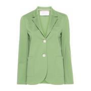 Harris Wharf London Apple Green Stretch-Jersey Blazer för kvinnor Gree...