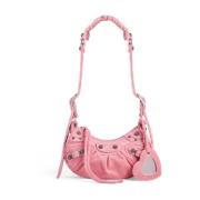 Balenciaga Flamingo Pink Mini Le Cagole Axelväska Pink, Dam