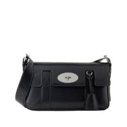 Mulberry East West Bayswater Svart Läder Väska Black, Dam