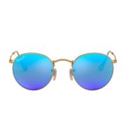 Ray-Ban Rb3447 Solglasögon Runda blixtlinser polariserade Runda blixtl...