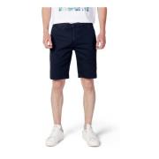 U.s. Polo Assn. Herrshorts i blått med dragkedja och knapp Blue, Herr