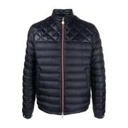 Moncler Pufferjacka med Logo Patch Blue, Herr