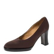 Casadei Pre-owned Pre-owned Tyg klackskor Brown, Dam