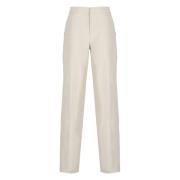 Calvin Klein Straight Trousers Beige, Dam