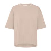 InWear Ler Oversize T-shirt Beige, Dam