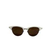 Yves Saint Laurent Vintage Pre-owned Plast solglasgon White, Dam