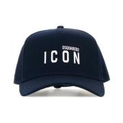 Dsquared2 Mini Icon Baseball Cap i Midnattsblå Bomull Blue, Herr