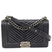 Chanel Vintage Pre-owned Laeder chanel-vskor Black, Dam