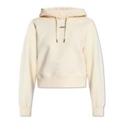 Jacquemus Hoodie med logotyp Beige, Dam