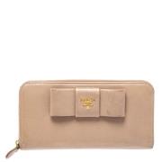 Prada Vintage Pre-owned Laeder plnbcker Beige, Dam